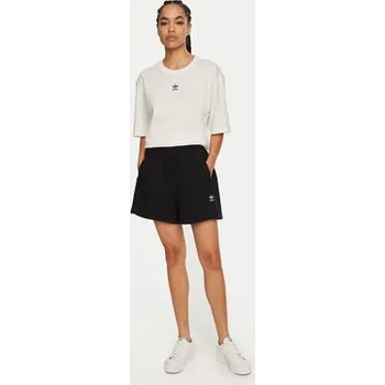 Dámské kraťasy adidas Sportovní kraťasy Essentials French Terry IY7343 Černá Loose Fit XXS