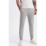 Ombre Clothing Šedé tepláky s trendy prošíváním V8 PABS-0173