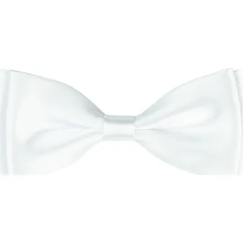 Motýlek Bílý dětský motýlek lesklý