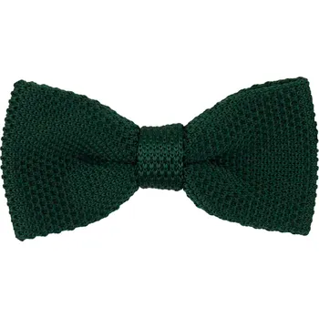 Motýlek Smaragdově zelený pánský pletený motýlek