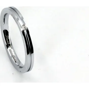 Prsten Genco Prsten z chirurgické oceli s diamantem GRSD27 Velikost: 47