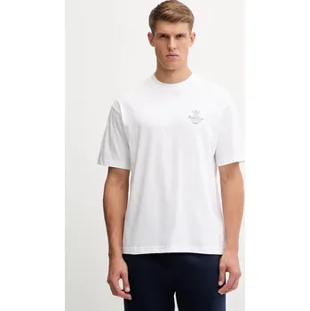 Pánské tričko Bavlněné tričko Hummel 229841 bílá 00X, vel. XXL