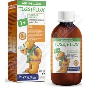 Lék na kašel, rýmu a nachlazení Tussiflux 1R+ 200ml Pharmalife