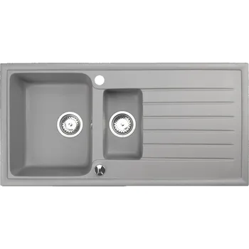 Granitový dřez Dřez jednopůlkomorový Brenor Napoli 15 granit šedý