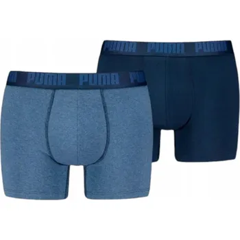 Pánská móda PUMA PÁNSKÉ BOXERKY SLIPY BOXER 2 KS MODRÁ/SVĚTLE MODRÁ vel. XL