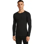 Pánské merino tričko s dlouhým rukávem ICEBREAKER Mens 260 Zoneknit Seamless LS Crewe, Black velikost: XXL