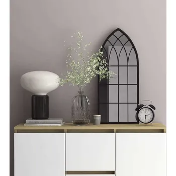 Zrcadlo vidaXL Zrcadlo 70 x 30 cm železo do interiéru [3093513] Barva: Černá