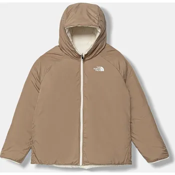 Dětská oboustranná bunda The North Face G REVERSIBLE PERRITO HOODED JACKET NF0A88UEQLI1 béžová 01X, vel. 124-129