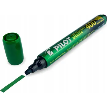 PERMANENTNÍ POPISOVAČ Voděodolný seříznutý ZELENÝ Pilot SCA-400 POHODLNĚ PÍŠE