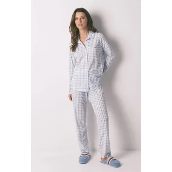 Dámské pyžamo Bavlněné pyžamo women'secret dámské, modrá barva, bavlněné, 3132158 50X, vel. XXL