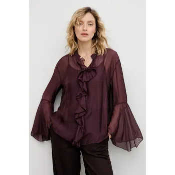 Dámská halenka Halenka Answear.LAB 1159.iak burgundské 83X, vel. M