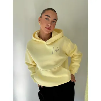Dámská mikina Mishel Mikina Lalu s kapucí žlutá Velikost: UNI