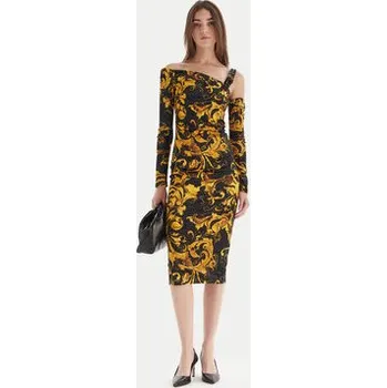 Dámské šaty Versace Jeans Couture Koktejlové šaty 79HAO974 JS508 Černá Slim Fit 38