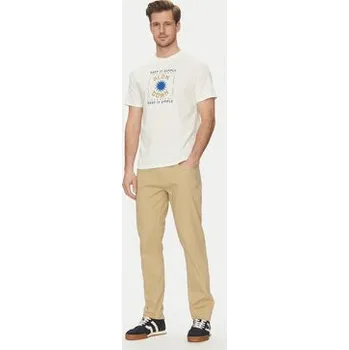 Pánské oblečení Blend Kalhoty z materiálu 20717888 Béžová Regular Fit 36_34