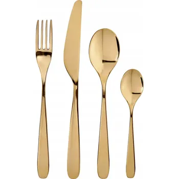 Příbor IKEA TILLAGD sada příborů, 24 ks, mosazná barva