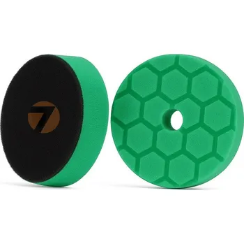 Autovosk O7 Pěnový lešticí kotouč Ø80 mm – hrubý (hexagonal zkosený, zelený)