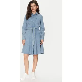 Dámské šaty Mustang Džínové šaty Hazel 1016228 Modrá Flared Fit 42