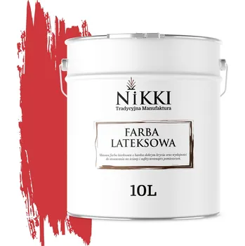 barva na zeď LATEXOVÁ BARVA NA STĚNY OHNIVĚ ČERVENÁ H3516 10L MATNÁ NA STĚNY