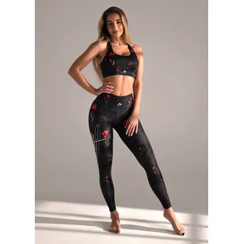 Dámské legíny Dámské legíny KFIT® Amo černá/červená S