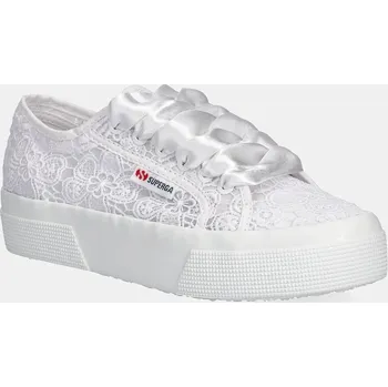 Dámské tenisky Tenisky Superga FLOWER MACRAME bílá barva, S2136QW S2136QW.A0A 00X, EUR 38