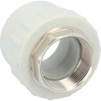 Fitinka PP-R Nátrubek VNĚJŠÍ ZÁVIT 50x6/4" PP spojka 50x 1 1/2"