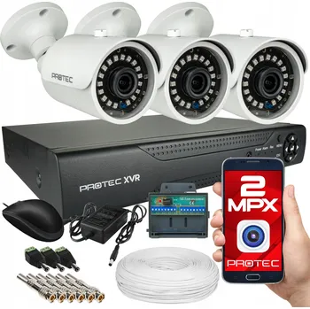 IP kamera Monitorovací kamera Protec 2 Mpx 3,6 mm IP66 s infračerveným přísvitem 30 m