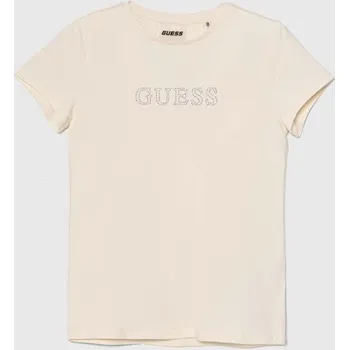 Dívčí oblečení Dětské tričko Guess J4RI49.J1314.9BYH béžová 01X, vel. 122-125
