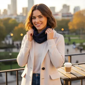 Nákrčník Ebbie Nákrčník madeira - TMAVĚ MODRÝ Velikost: dospělý