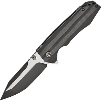 Petrified Fish PFP08 Mocado Black Stonewash K110 Carbon Fiber & Black G10 PFP08C
