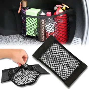 Organizér do auta Síťový organizér do kufru auta na suchý zip 25x45 cm