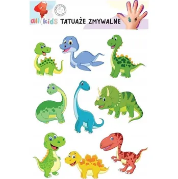 Tetování Smyvatelné tetování pro děti - Dinosauři 2 ks, 15x10 cm