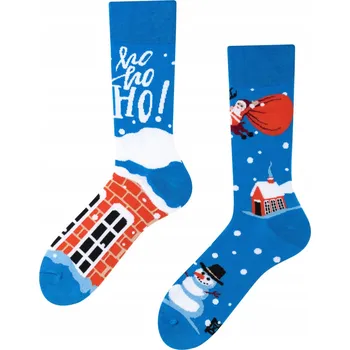 Pánské oblečení TODO PONOŽKY Barevné Ponožky Sněhulák Santa 39-42