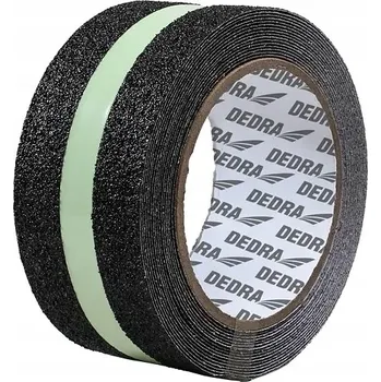 Protiskluzová páska 50mm x 5m, fluorescenční proužek, DEDRA 11T121