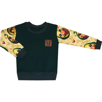 Mikina bez kapuce - Avokádo Velikost: 62