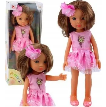 PANENKA PRETTY GIRL V RŮŽOVÝCH ŠATECH 32 CM