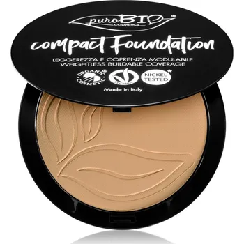 Make-up puroBIO Cosmetics Compact Foundation kompaktní pudrový make-up SPF 10 odstín 03 9 g