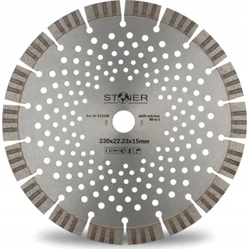 Řezný kotouč DIAMANTOVÝ KOTOUČ V-TURBO PRO MOKRÉ ŘEZÁNÍ BETONU A DLAŽBY 230/22,23 15 MM