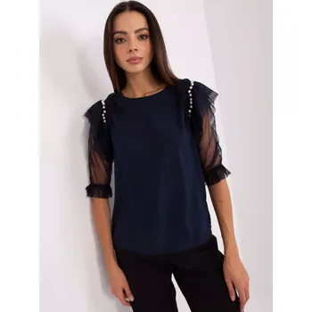 Dámská halenka LK BZ 506682.26P Tmavě modrá - Lakerta tmavě modrá 42/XL