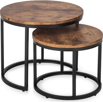 Obývací pokoj JAKS Sada 2 konferenčních stolků Figo dub