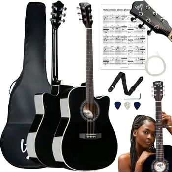 Strunný nástroj Akustická kytara V-Tone Pro praváky, typ Dreadnought, Western