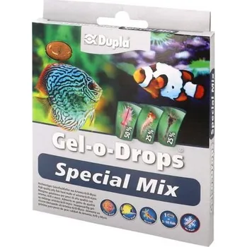 Krmivo pro rybičky DUPLA Gel-o-Drops Special Mix: artemia-krill-mysis 12x2g gelové krmivo pro všechny tropické okrasné ryby
