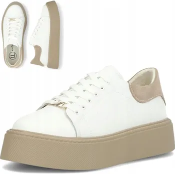 Dámské tenisky Dámské kožené tenisky 38 polobotky FILIPPO na platformě pohodlné módní