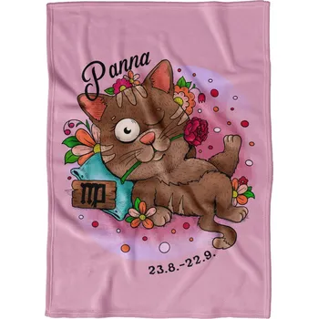 deka Deka 200 x 140 cm Kočičí znamení - Panna