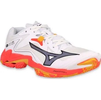 Dámská sálová obuv Mizuno Wave Lightning Z8 V1GA240098 - white fiery/coral 2/citrus 46,5