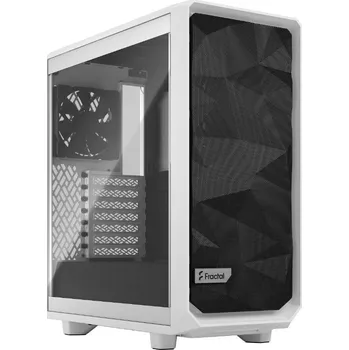 PC skříň Počítačová skříň Fractal Design Meshify 2 Compact White TG Clear