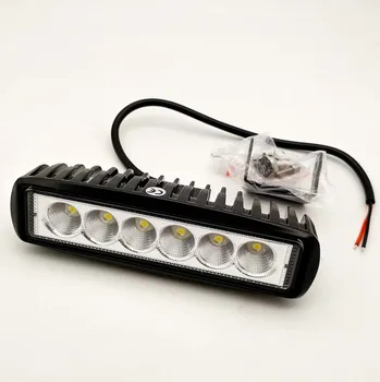 Svítilna pracovní obdélníková 6 LED 6X3W SM12352