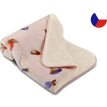 Dětská deka Luxusní dětská deka OVEČKA 100x140 SLEEP WELL Lesní plody/smetanová