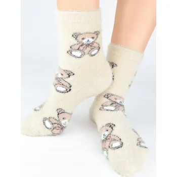 Pánské ponožky Ponožky Noviti SP013-W Medvídci 36-41 béžové