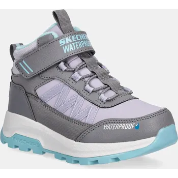 Dívčí zimní obuv Dětské zimní boty Skechers STORM BLAZER šedá barva, 303493L 09X, EUR 27.5