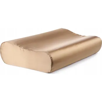 Polštář Saténový povlak na ortopedický polštář ALMANIA zlatý 34 x 52 cm
